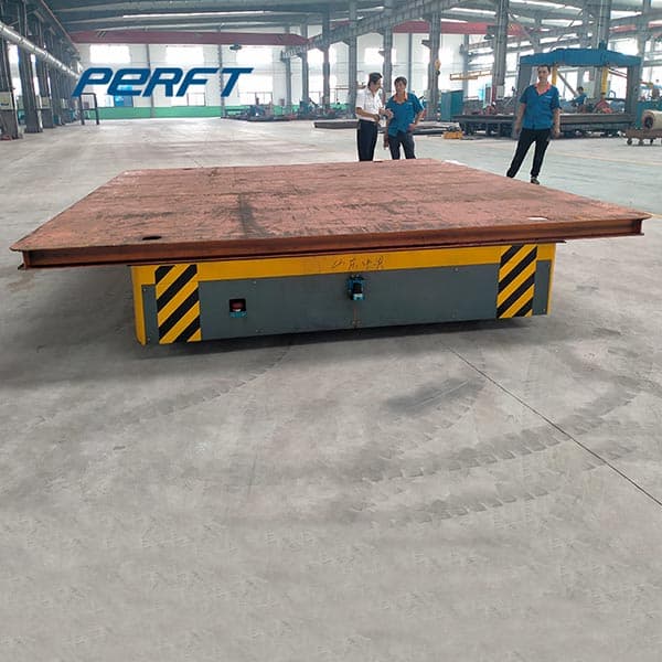 automatic transfer cart with integrated screw jack lift table 30 ton